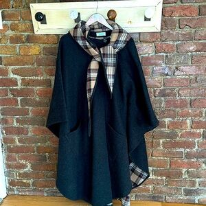Jimmy Hourihan Wool Hooded Cape